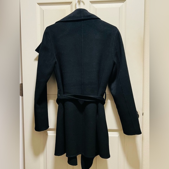 Quince - Double-Faced Merino Wool Draped Collar Short Wrap Coat small - Picture 5 of 6